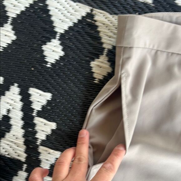 Pink Lily tan  Wide Leg Pants with Flat Waistband   E - Picture 4 of 9